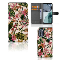 Motorola Moto G62 5G Hoesje Flowers - thumbnail