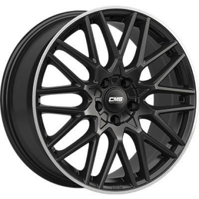 CMS WHEELS C25 Zwart met gepolijste rand