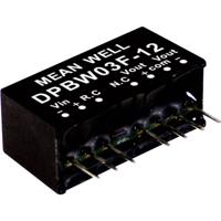 Mean Well DPBW03G-12 DC/DC-convertermodule 125 mA 3 W Aantal uitgangen: 2 x Inhoud 1 stuk(s)