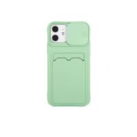 iPhone X hoesje - Backcover - Pasjeshouder - Portemonnee - Camerabescherming - TPU - LichtGroen