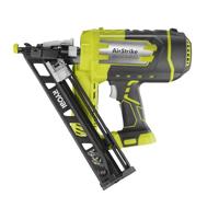 RYOBI - Schuine finisher 15G perslucht 18V - punt 25-64mm - kop 1,8mm - 34° helling - lader 110 tips - 100 tips - R15GN18-0