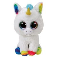 Witte eenhoorn knuffels Pixy Ty Beanie 24 cm - thumbnail