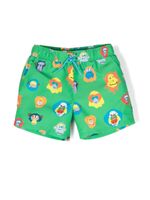 Stella McCartney Kids short de bain à imprimé graphique - Vert