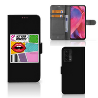 OPPO A54 5G | A74 5G | A93 5G Wallet Case met Pasjes Popart Princess