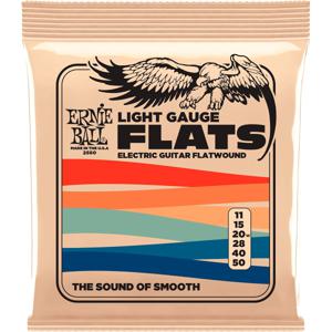 Ernie Ball 2580 Flats Light Gauge 11 - 50 flatwound snarenset voor gitaar