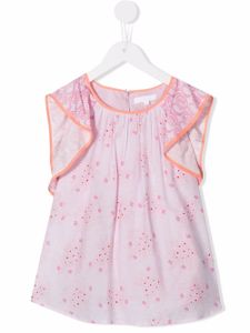 Chloé Kids blouse à fleurs - Rose