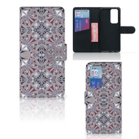 OPPO Find X3 Neo 5G Bookcase Flower Tiles - thumbnail