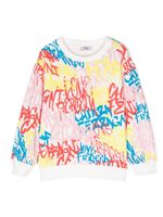 Chiara Ferragni Kids sweat à logo imprimé - Blanc