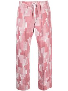 Marcelo Burlon County of Milan pantalon ample à imprimé géométrique - Rose