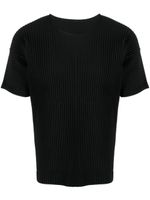 Homme Plissé Issey Miyake t-shirt plissé à manches courtes - Noir