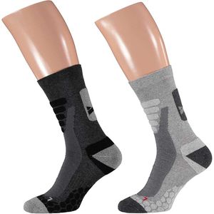 Xtreme Wandelsokken 2-pack Multi Grey-35/38