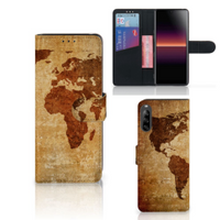 Sony Xperia L4 Flip Cover Wereldkaart