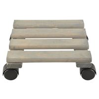 1x Planten trolleys/multirollers vierkant 28 cm