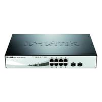 D-Link DGS-1210-08P Managed L2 Gigabit Ethernet (10/100/1000) Power over Ethernet (PoE) Zwart - thumbnail