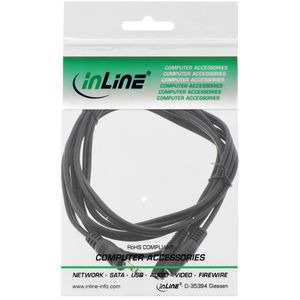 InLine 99300B audio kabel 2 m 3.5mm 2 x 3.5mm Zwart