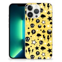 Silicone Back Case iPhone 13 Pro Max Punk Geel - thumbnail