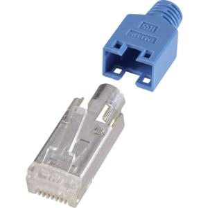 Hirose Electronic RJ45-connector, afgeschermd CAT5e Stekker, recht Aantal polen: 8P8C Blauw 10 stuk(s)