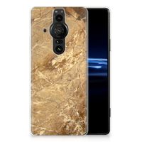 Sony Xperia Pro-I TPU Siliconen Hoesje Marmer Creme