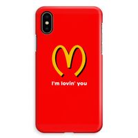 I'm lovin' you: iPhone XS Max Volledig Geprint Hoesje - thumbnail