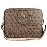 Guess 4G Metalen Logo Laptoptas - 15-16 - Bruin