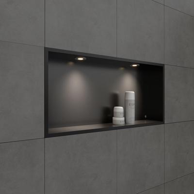 Inbouwnis BWS Alfie 30x60 cm Met LED Verlichting Mat Zwart Boss & Wessing Inbouwnis BWS Alfie 30x60 cm Met LED Verlichting Mat Zwart Boss & Wessing