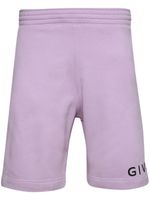 Givenchy short en coton à logo imprimé - Violet