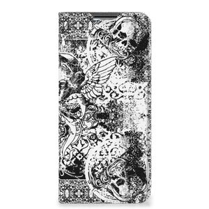 Mobiel BookCase OPPO A54s | A16 | A16s Skulls Angel