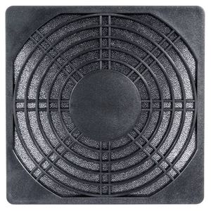 Cooltek Gitter 80 Filter PC-ventilatorrooster met filter Zwart (b x h) 80 mm x 80 mm