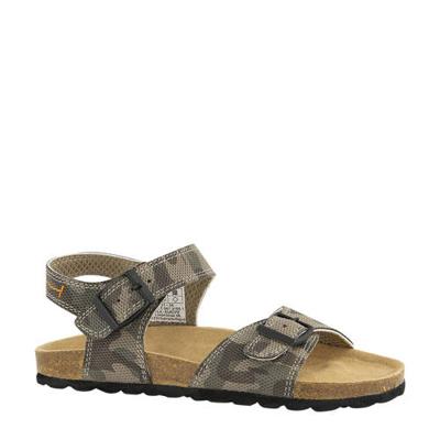 Vty sandalen met camouflageprint kaki Vty sandalen met camouflageprint kaki