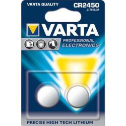 Varta Knoopcel CR2450 3 V 2 stuk(s) 570 mAh Lithium LITHIUM Coin CR2450 Bli 2