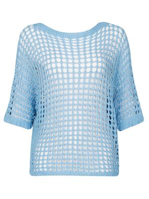 Top Gehaakt Lichtblauw Top Gehaakt Lichtblauw