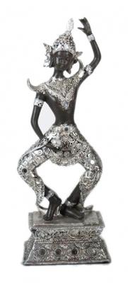 Gerimport beeld Boeddha 34 x 12 x 8 cm polyresin zilver Gerimport beeld Boeddha 34 x 12 x 8 cm polyresin zilver