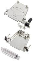 Encitech DTZF25-DMS-W-K 6355-8045-13 D-SUB Buchsenleisten-Set 180° Polzahl: 25 Lötkelch 1 pc(s)