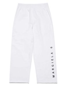 MM6 Maison Margiela Kids pantalon de jogging à logo imprimé - Jaune