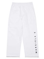 MM6 Maison Margiela Kids pantalon de jogging à logo imprimé - Jaune - thumbnail