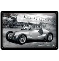 Mercedes-Benz Silver Arrow Racing Reliëf Metalen Bord 20 x 30 cm
