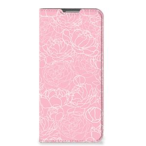 OPPO Reno8 Lite Smart Cover White Flowers