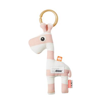 Done by Deer Raffi knuffel met ophangring roze Done by Deer Raffi knuffel met ophangring roze