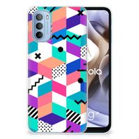 Motorola Moto G31 | G41 TPU Hoesje Blokken Kleurrijk