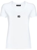 Dolce & Gabbana t-shirt à logo brodé - Blanc