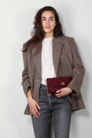 Max Mara blazer Bruin , Creme maat S Wol, Polyamide 2425046012600