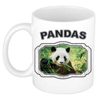 Dieren liefhebber panda mok 300 ml - pandaberen beker - feest mokken