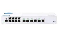 QNAP QSW-M408-2C QSW-M408-2C, 8 port 1Gbps, 2 port 10G SFP+/ NBASE-T Combo, 2 port 10G SFP+, web management switch