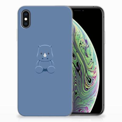 Apple iPhone Xs Max Telefoonhoesje met Naam Baby Rhino