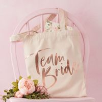 Ginger Ray FH-224 Floral Hen Canvas Tas - thumbnail