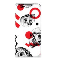 Mobiel BookCase Samsung Galaxy A13 (4G) Skull Red