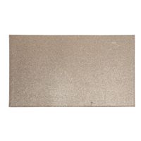 1x Rechthoekige glitter placemats/onderleggers bruin/goud 44 x 29 cm