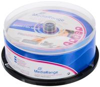 MediaRange Audio CD-R 700MB|80min 12x schrijfsnelheid, volledig bedrukbaar (inkjetprinter), 25 stuks cakebox