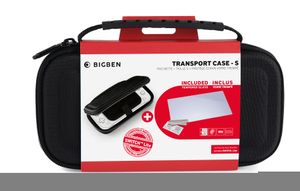 Bigben Nintendo Switch Lite Transport Case (Zwart) + Tempered Glass Screen Protector