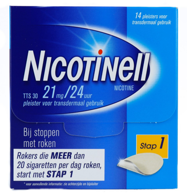 Nicotinell Pleisters 21 mg - voor stoppen met roken